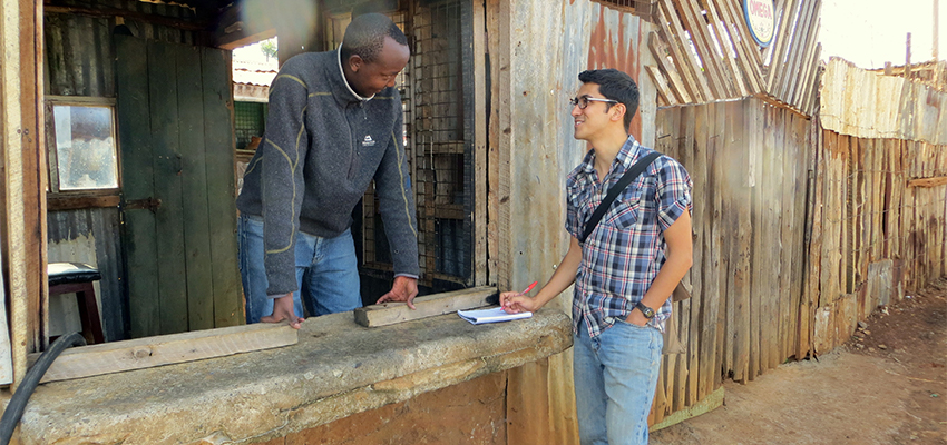 Conducting a needs assessment in Kenya.